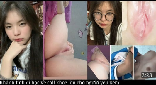 khánh linh vừa đi học về bị ny call khoe lòn hồng